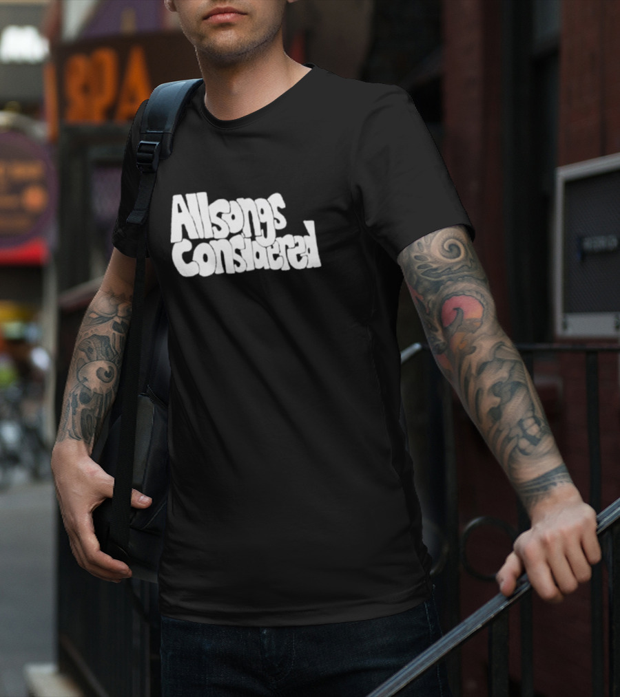 All Songs Considered Retro Typography T-Shirt