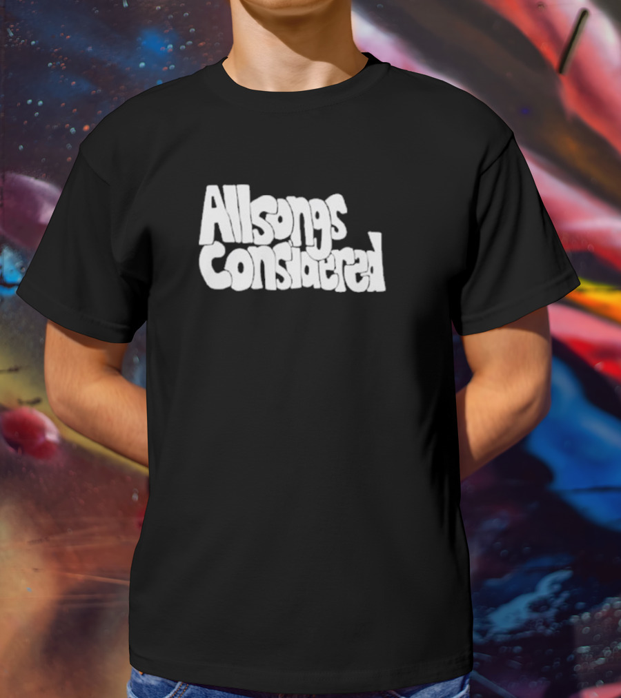 All Songs Considered Retro Typography T-Shirt