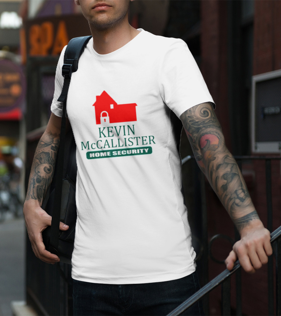 Kevin McCallister Home Security Red House Lock T-Shirt