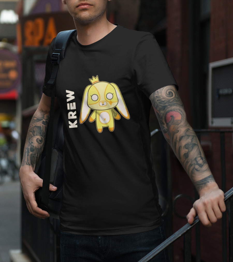 Krew Gold Crowned Teddy Character T-Shirt