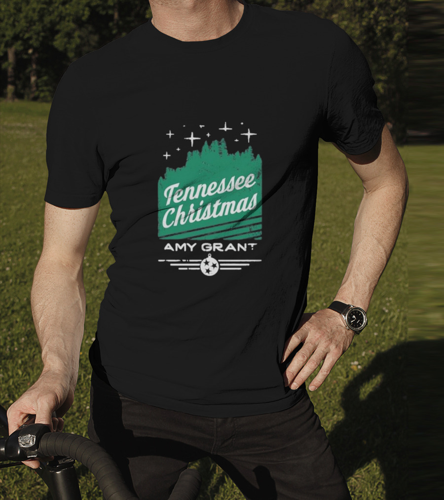 Tennessee Christmas Amy Grant Stars Trees T-Shirt