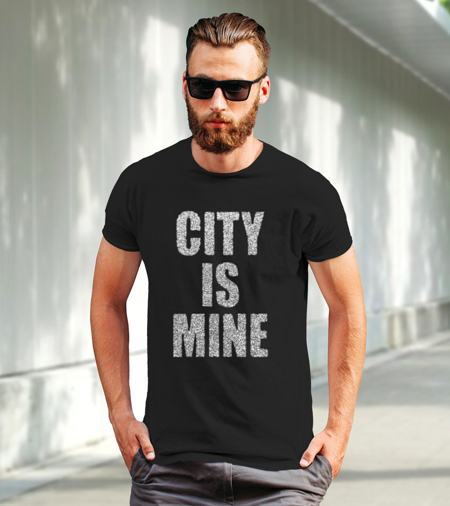 CITY IS MINE Black White T-Shirt