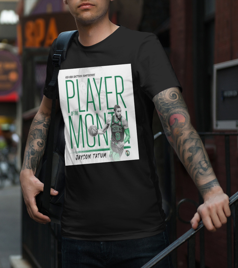 KIA NBA Eastern Conference Player Of The Month Jayson Tatum Celtics T-Shirt