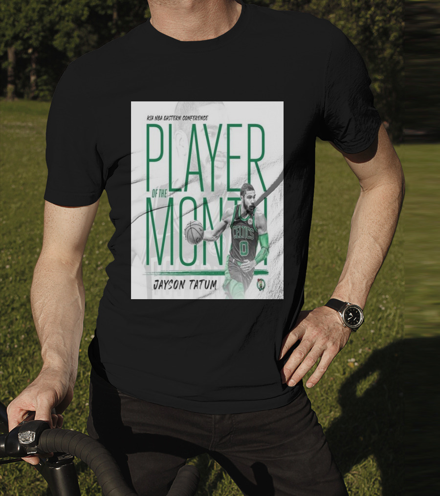 KIA NBA Eastern Conference Player Of The Month Jayson Tatum Celtics T-Shirt