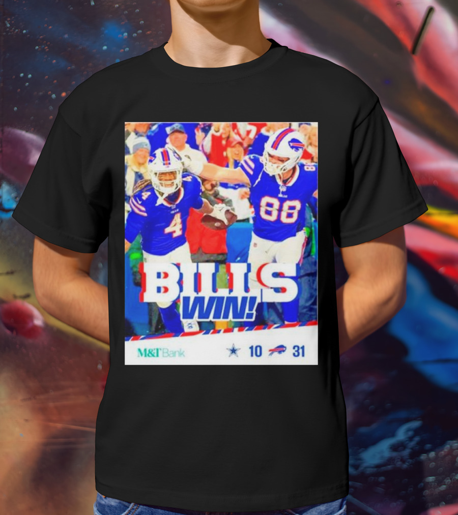 Buffalo Bills Win Dallas Cowboys 31-10 T-Shirt