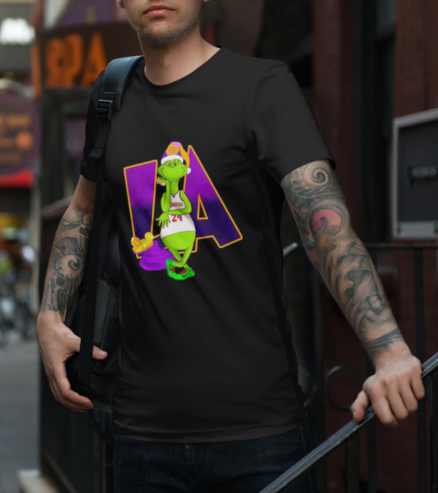 Kobe Bryant Grinch LA Lakers 24 Grinchmas T-Shirt