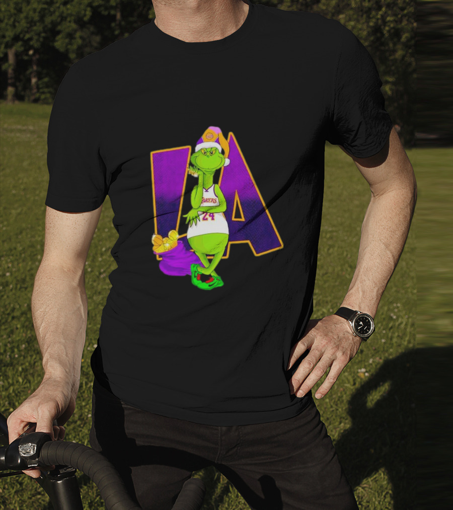 Kobe Bryant Grinch LA Lakers 24 Grinchmas T-Shirt