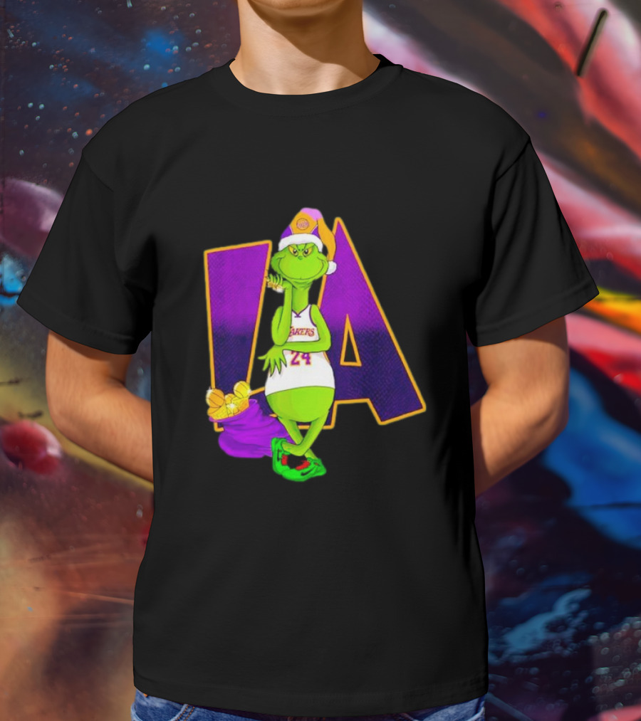 Kobe Bryant Grinch LA Lakers 24 Grinchmas T-Shirt