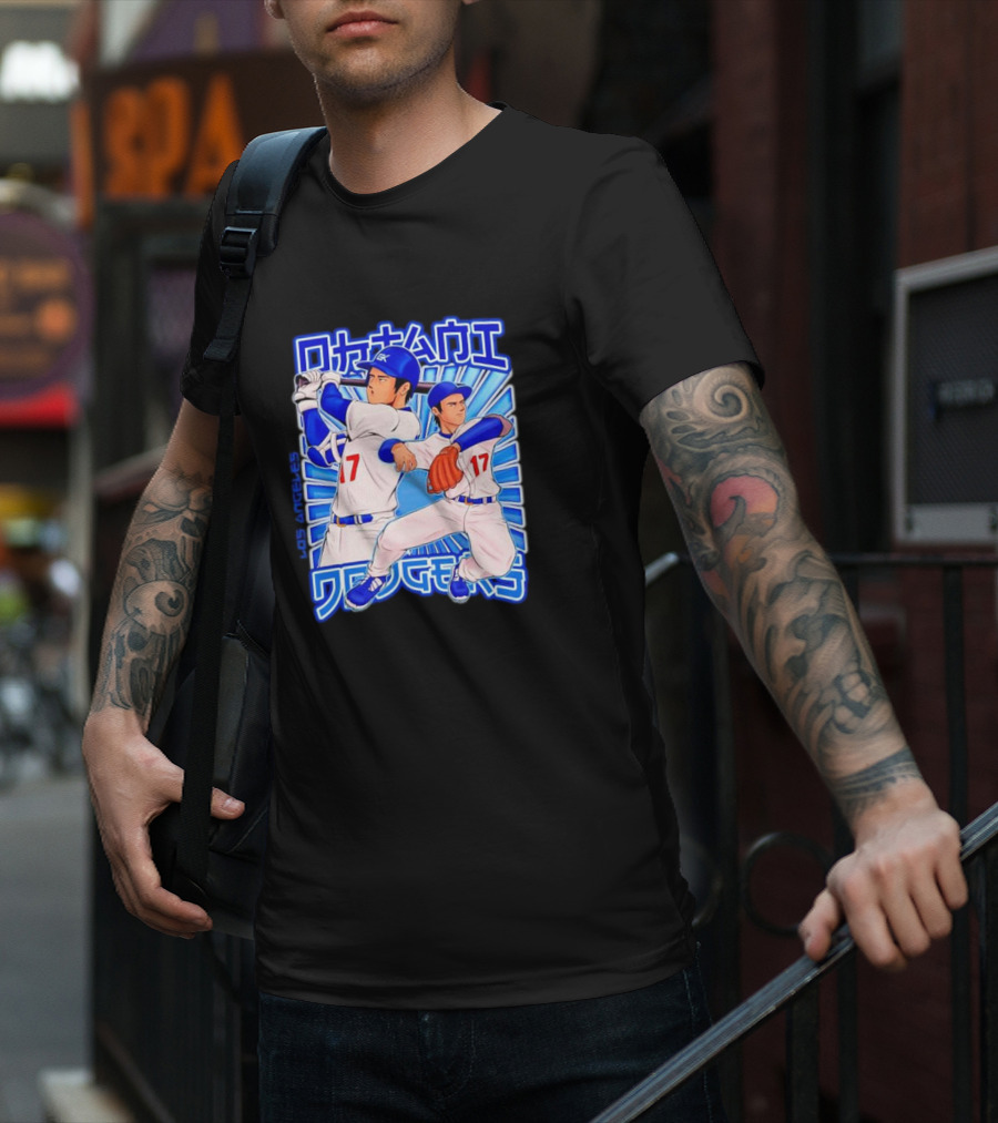 Shohei Ohtani Los Angeles Baseball Hero In Action Japan T-Shirt