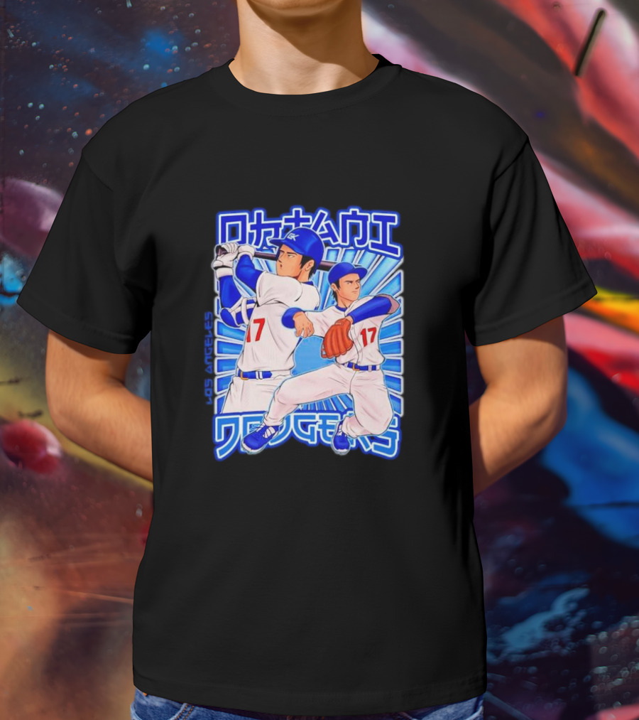 Shohei Ohtani Los Angeles Baseball Hero In Action Japan T-Shirt