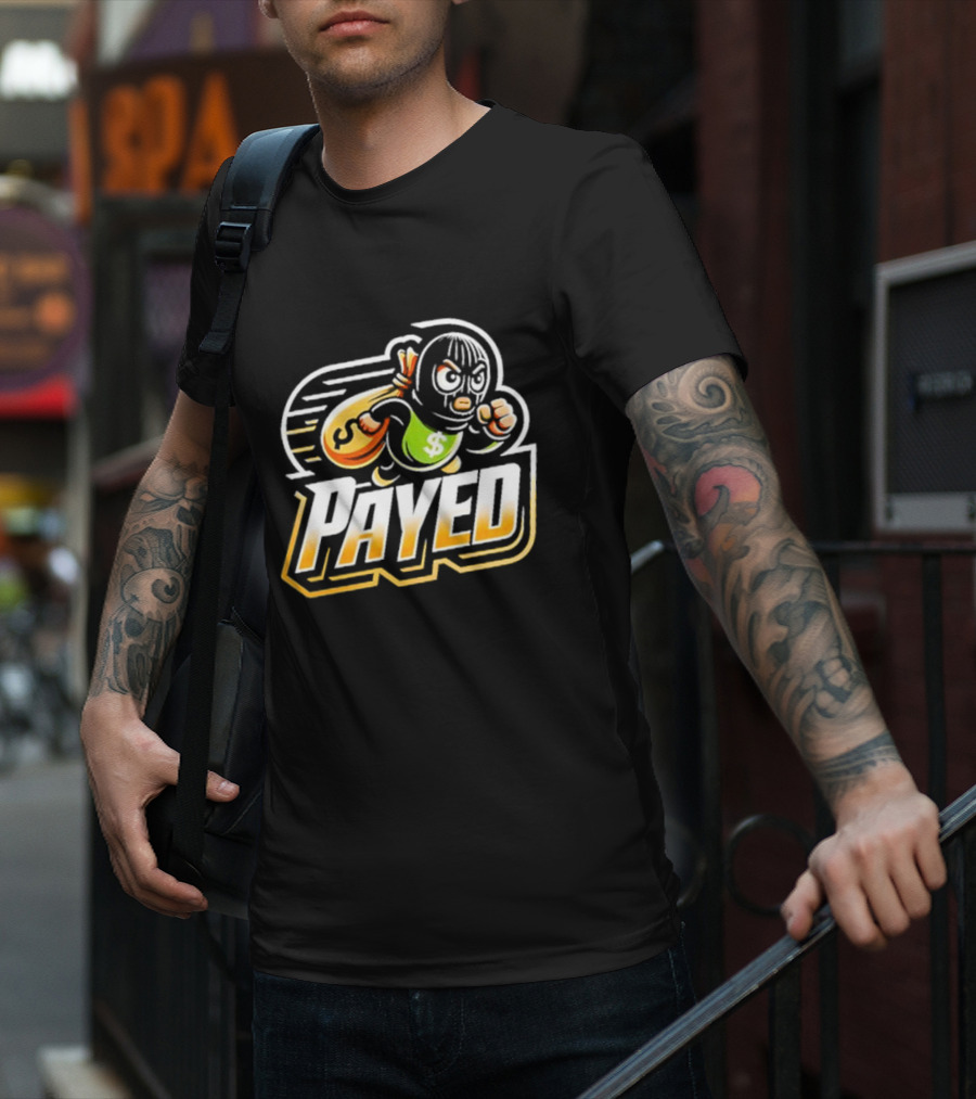 Ayed Payed Money Bag Masked Runner T-Shirt