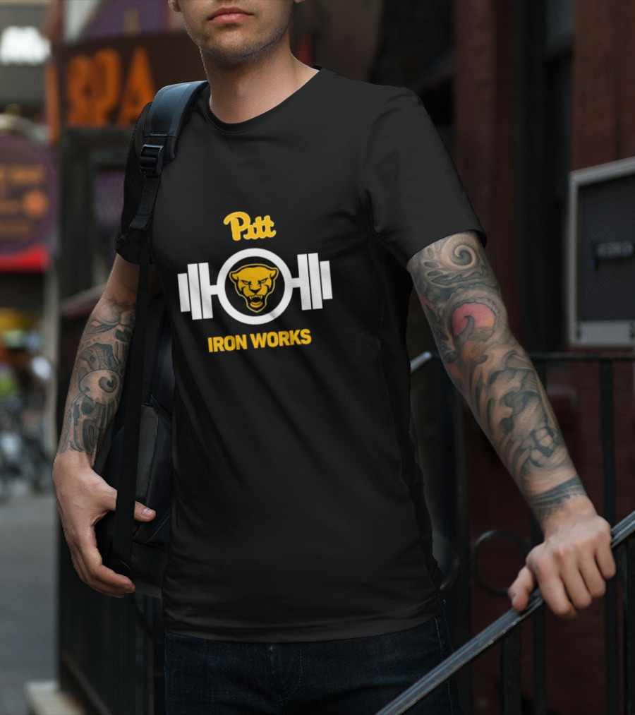 Pitt Panthers Iron Works Powerlifting T-Shirt