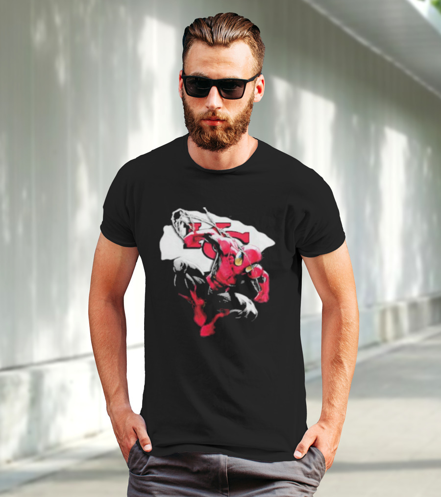 Kansas City Chiefs Spiderman KC Kansas T-Shirt