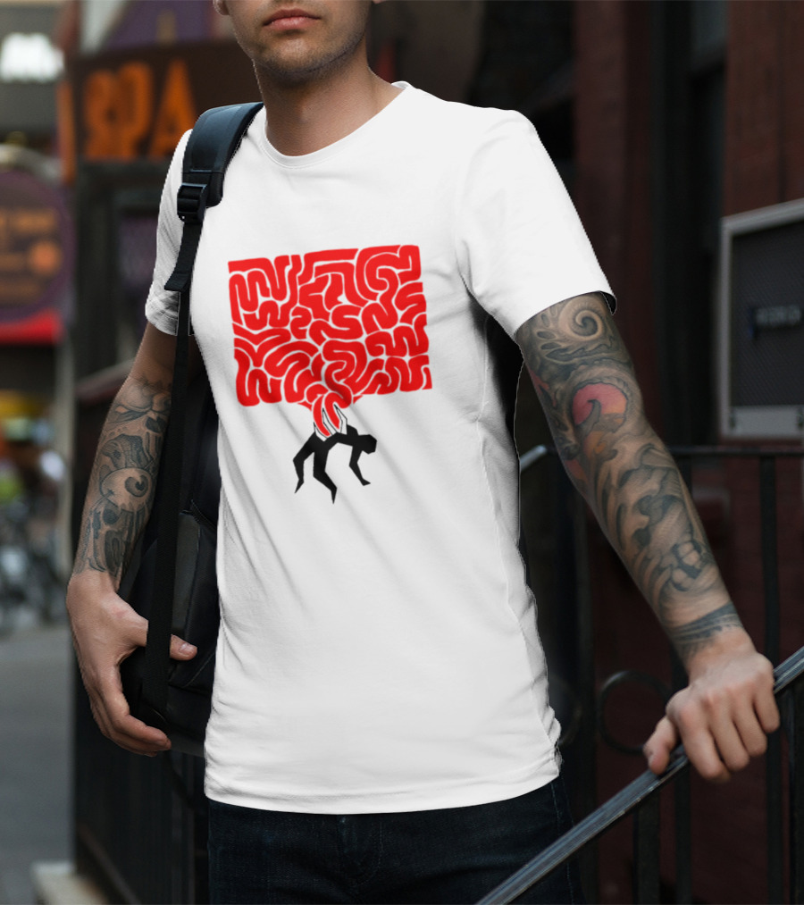 My Body Betrayed Me Red Maze Burden T-Shirt