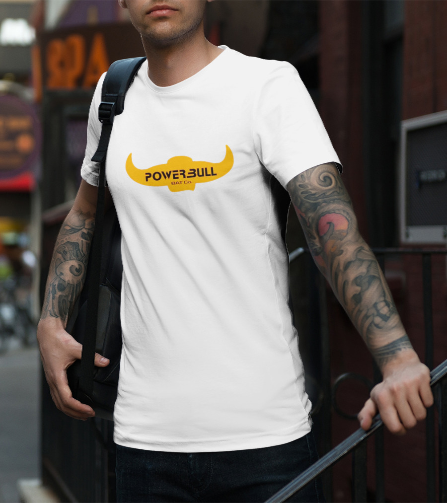 POWERBULL BAT CO Yellow Horns T-Shirt