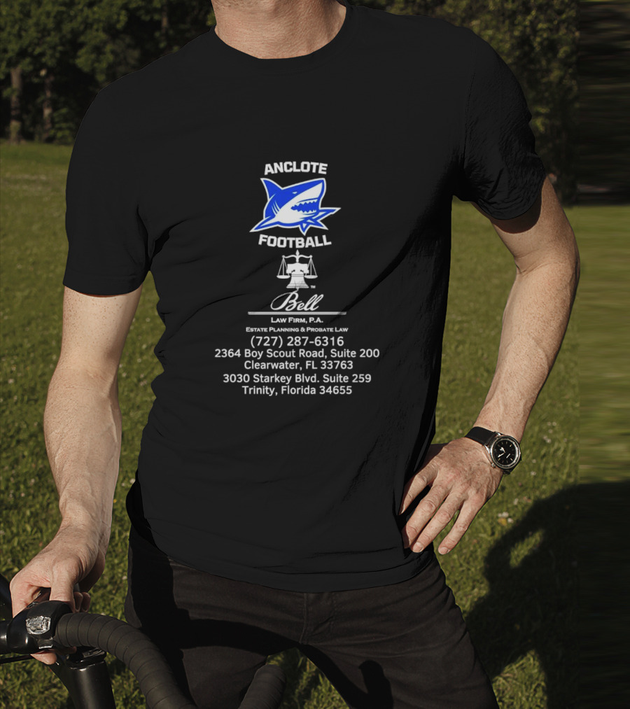 Anclote Football Bell Law Firm P.A. Clearwater Trinity Florida T-Shirt
