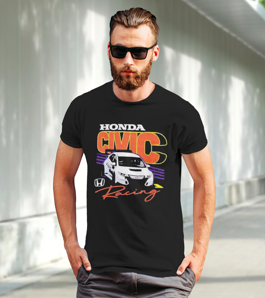 Honda Civic Racing Racecar T-Shirt
