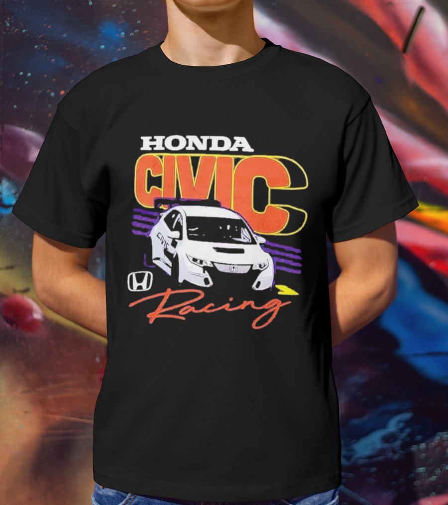Honda Civic Racing Racecar T-Shirt