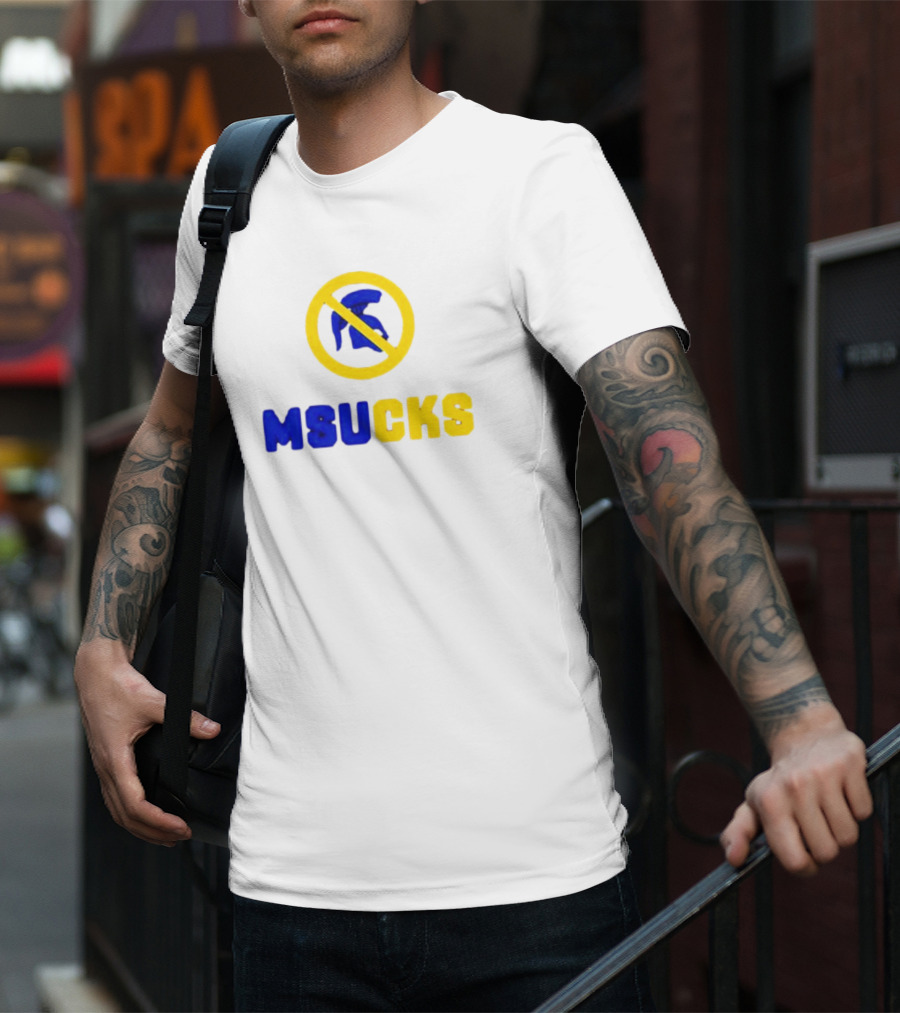 Michigan State Spartans MSU Sucks No Spartan T-Shirt