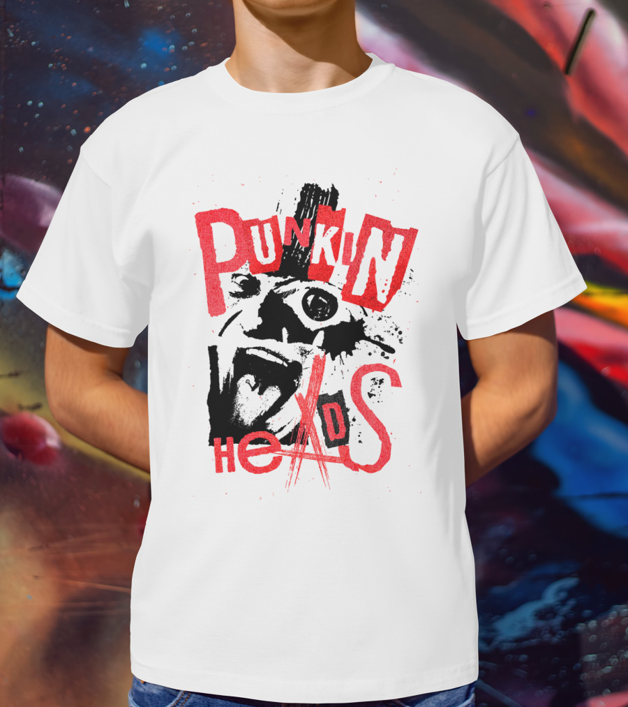 Punkin' Heads Horror Mask Graffiti T-Shirt