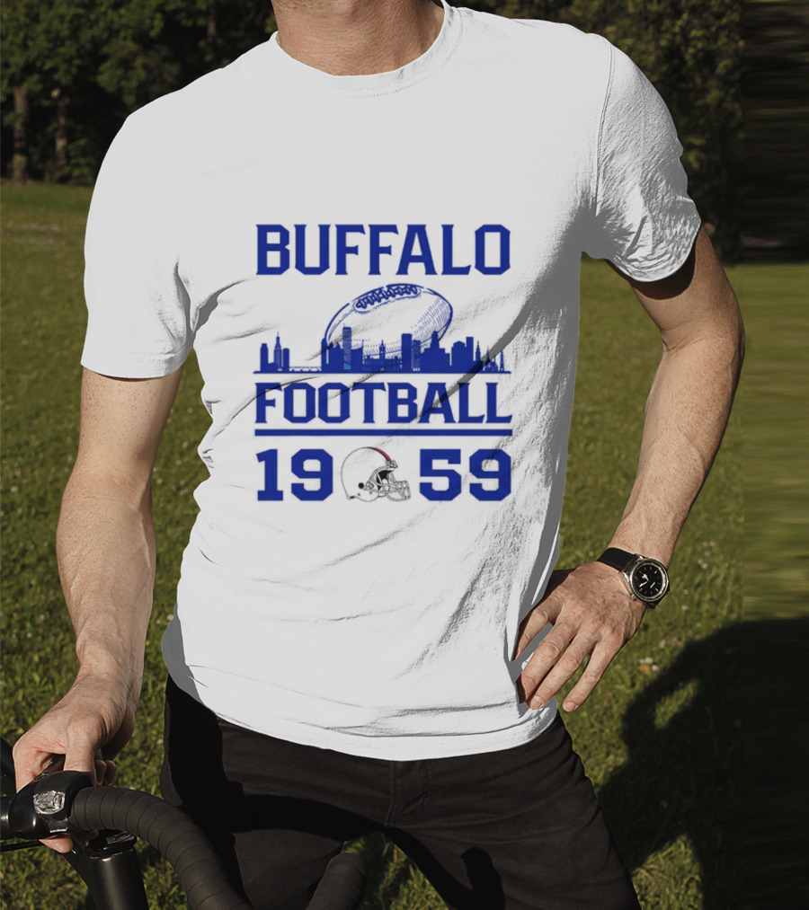 Buffalo Football 1959 Skyline Helmet T-Shirt