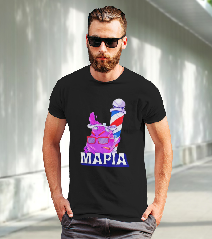 Cool Aiid Mafia Purple Barber Pole T-Shirt