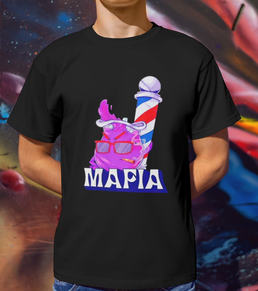 Cool Aiid Mafia Purple Barber Pole T-Shirt