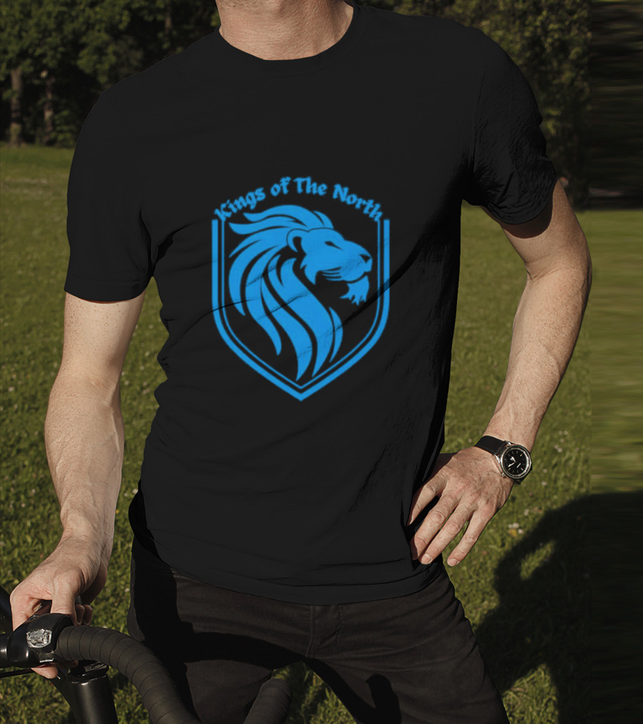 Detroit Lions Kings Of The North Shield T-Shirt