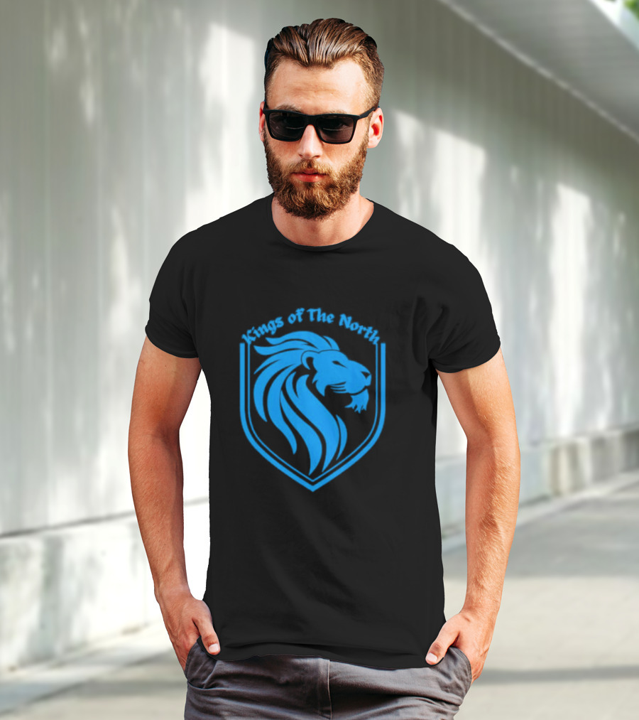 Detroit Lions Kings Of The North Shield T-Shirt