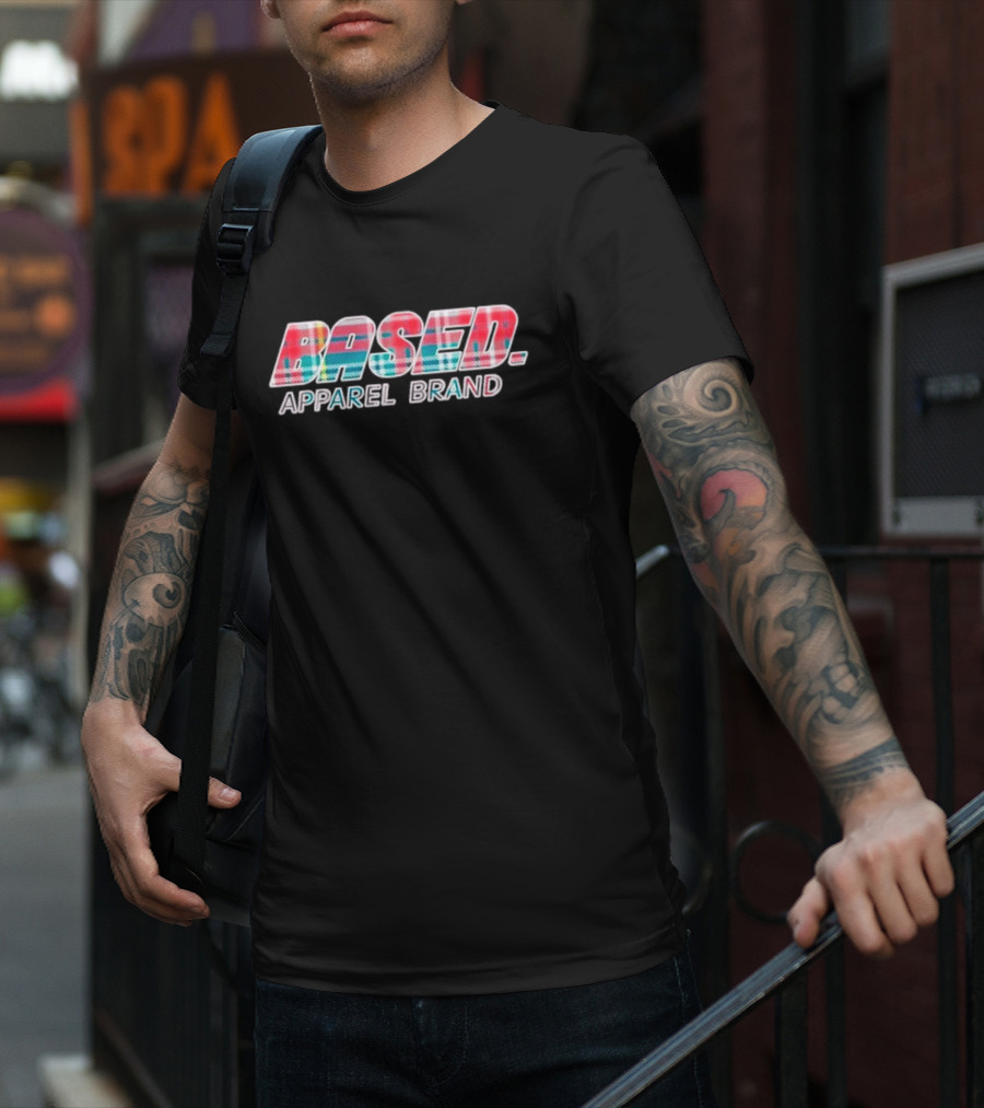 BASED Apparel Brand Holiday Plaid T-Shirt