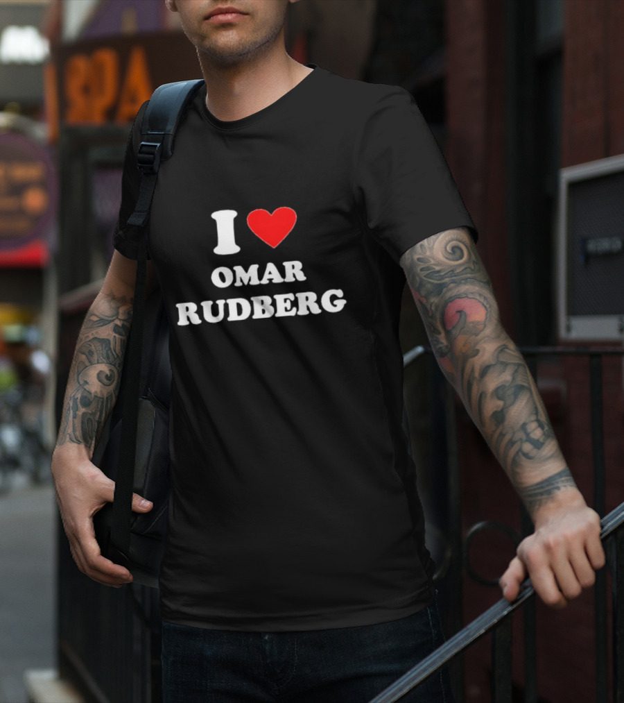 I Love Omar Rudberg Passion Red Heart T-Shirt