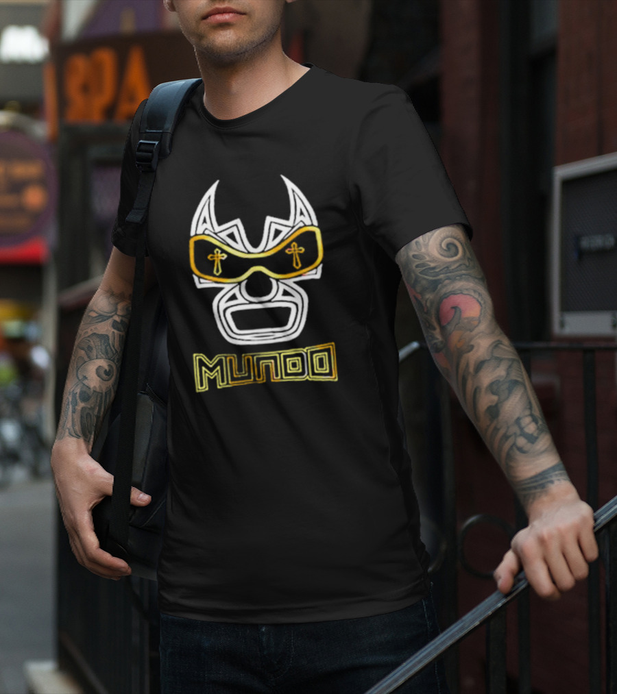 Mundo Lucha Underground Mask With Crosses T-Shirt