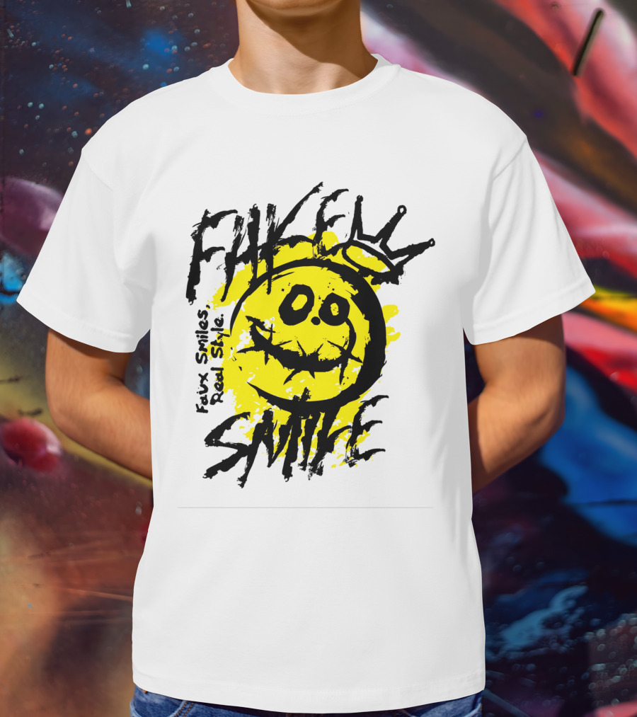 Fake Smile Faux Smiles Real Style Smiley Crown T-Shirt