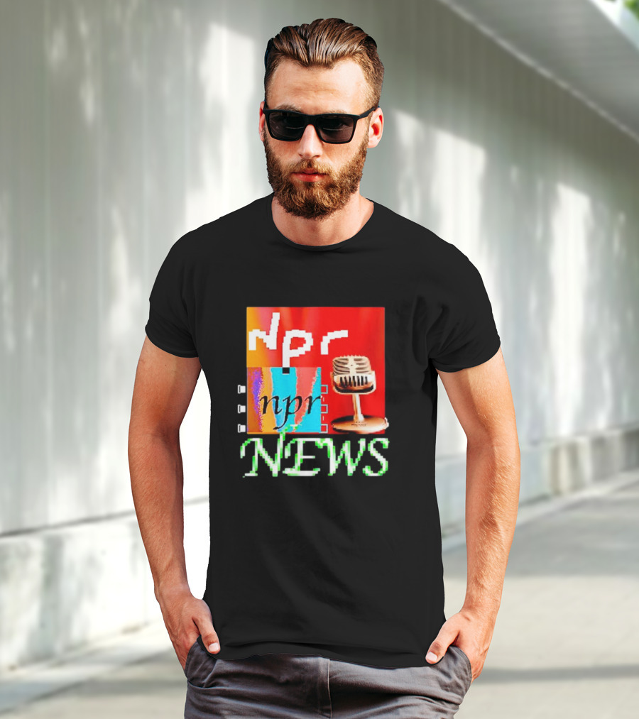 Npr Tiktok Npr News Microphone T-Shirt