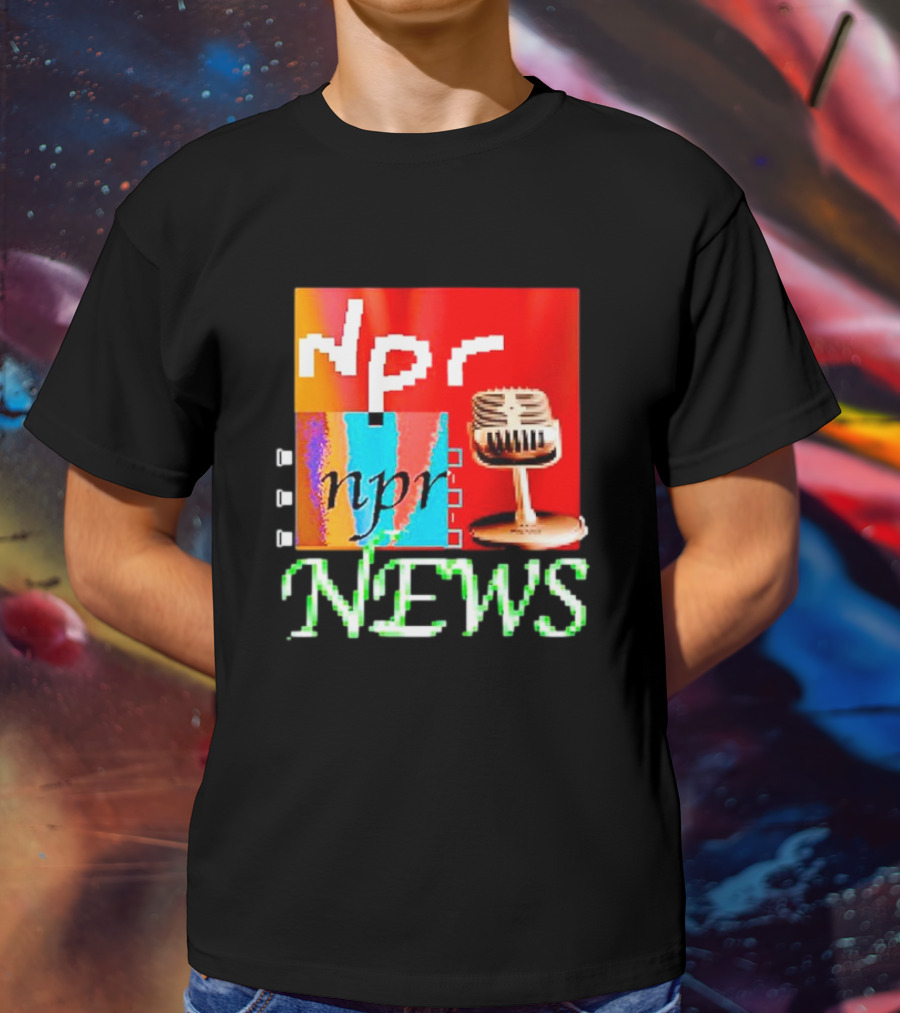 Npr Tiktok Npr News Microphone T-Shirt