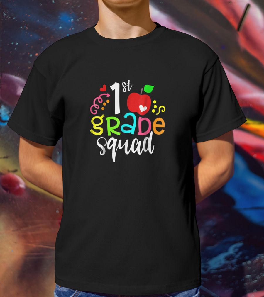 1st Grade Squad First Grade Back To School Teacher Gifts Men T-Shirt