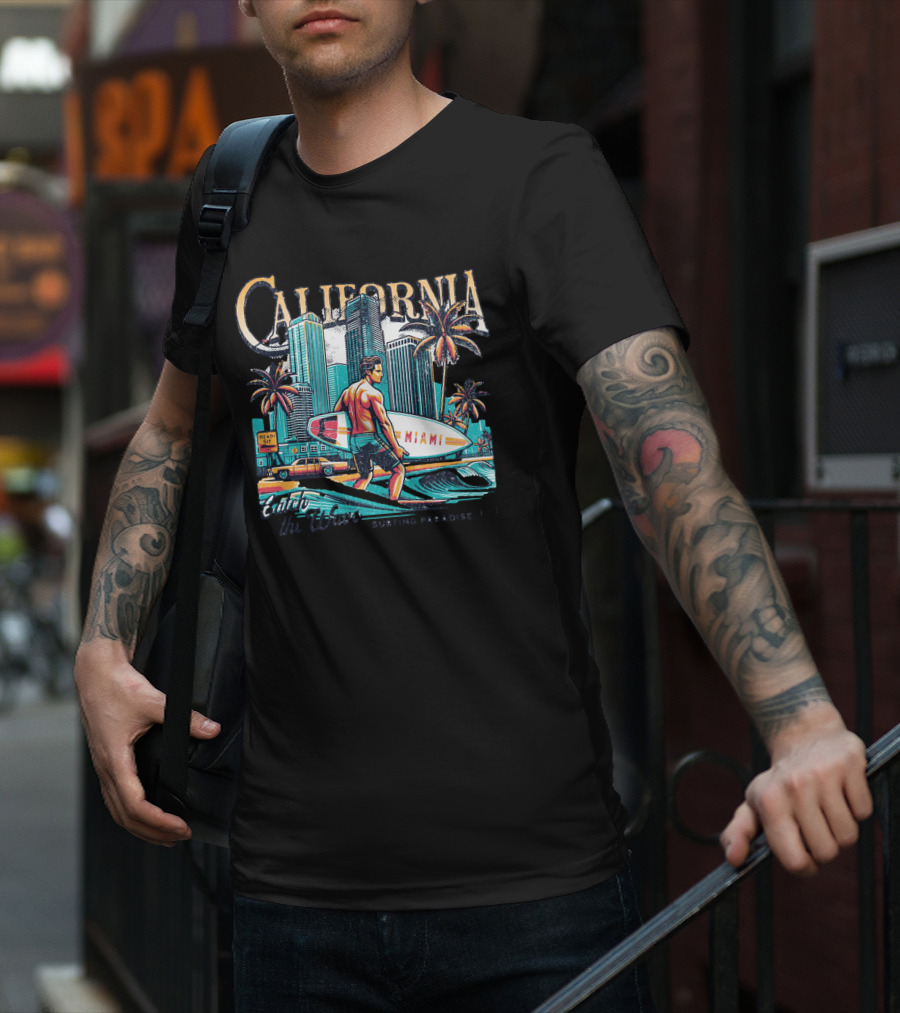 California Miami Surfing Paradise Classic Vibes T-Shirt