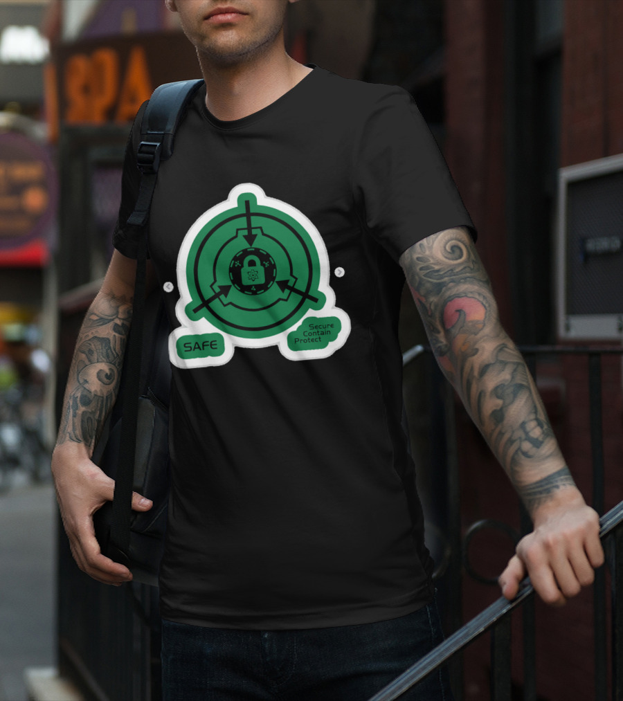 SCP Foundation Safe Classification Secure Contain Protect Lock T-Shirt