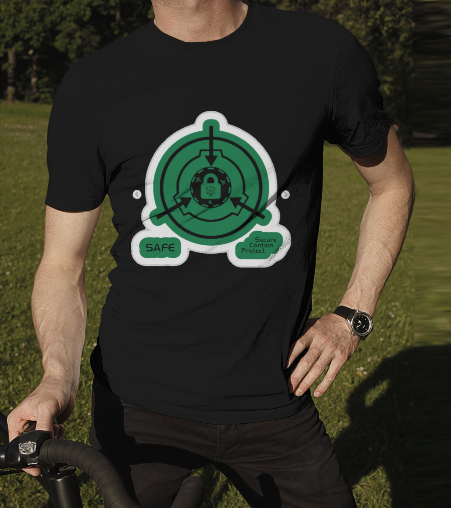 SCP Foundation Safe Classification Secure Contain Protect Lock T-Shirt