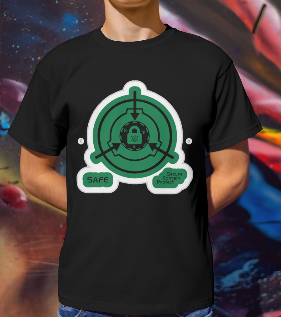 SCP Foundation Safe Classification Secure Contain Protect Lock T-Shirt