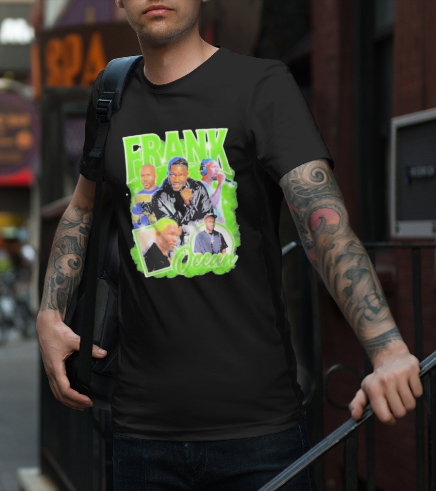 Frank Ocean Vintage Rap Music Collage T-Shirt