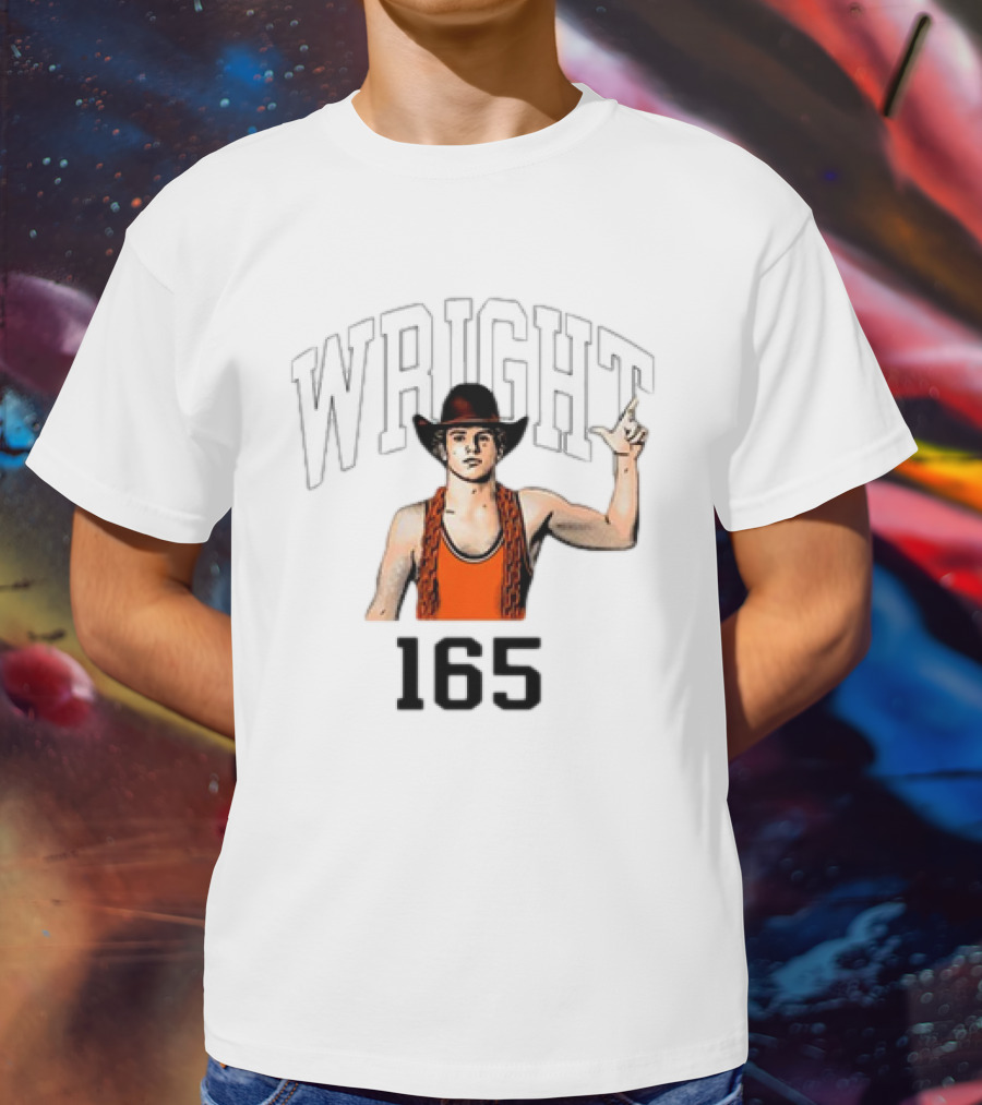 Wright 165 Cowboy Wrestler T-Shirt