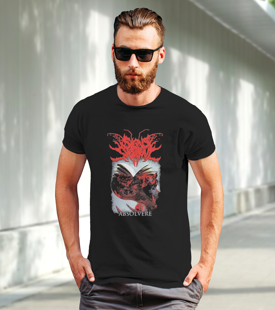 Absolvere Blood Red Insignia With Skull And Insect T-Shirt