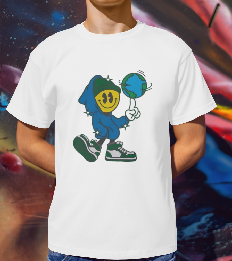 Globe Spinner Connor Price Smiley Face Hoodie Character T-Shirt