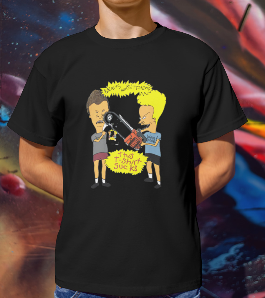 Beavis And Butt-head Death Rock This T-Shirt Sucks Vintage 1994 T-Shirt