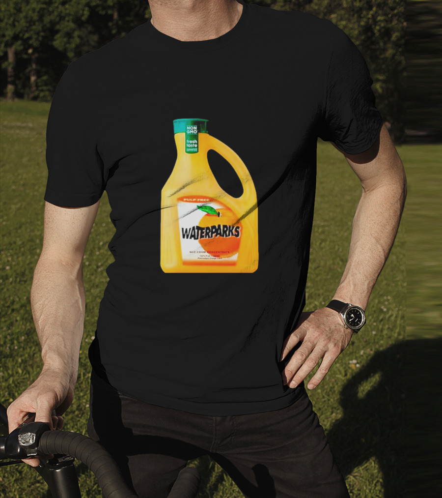 Waterparks Non-GMO Fresh Taste Orange Juice Pulp Free T-Shirt