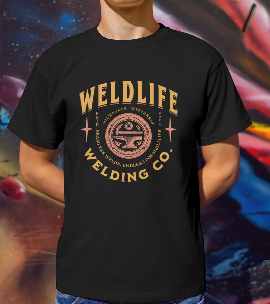 Weldlife Welding Co. Milwaukee Wisconsin Seamless Welds Endless Possibilities T-Shirt