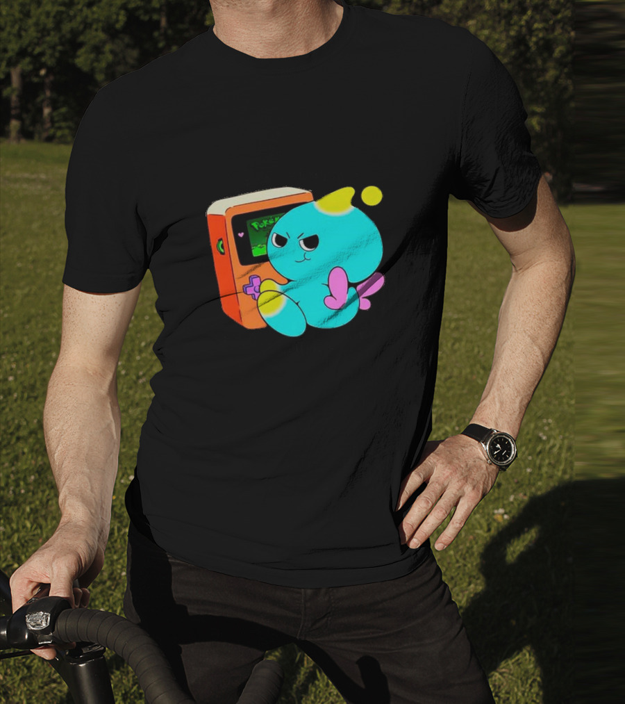 You Keep Playing Ur Silly Little Games Cartoon Creature With Game Console T-Shirt
