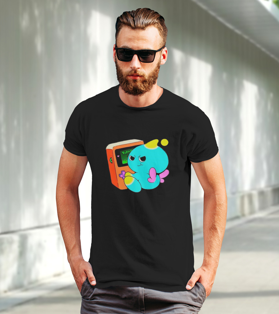 You Keep Playing Ur Silly Little Games Cartoon Creature With Game Console T-Shirt