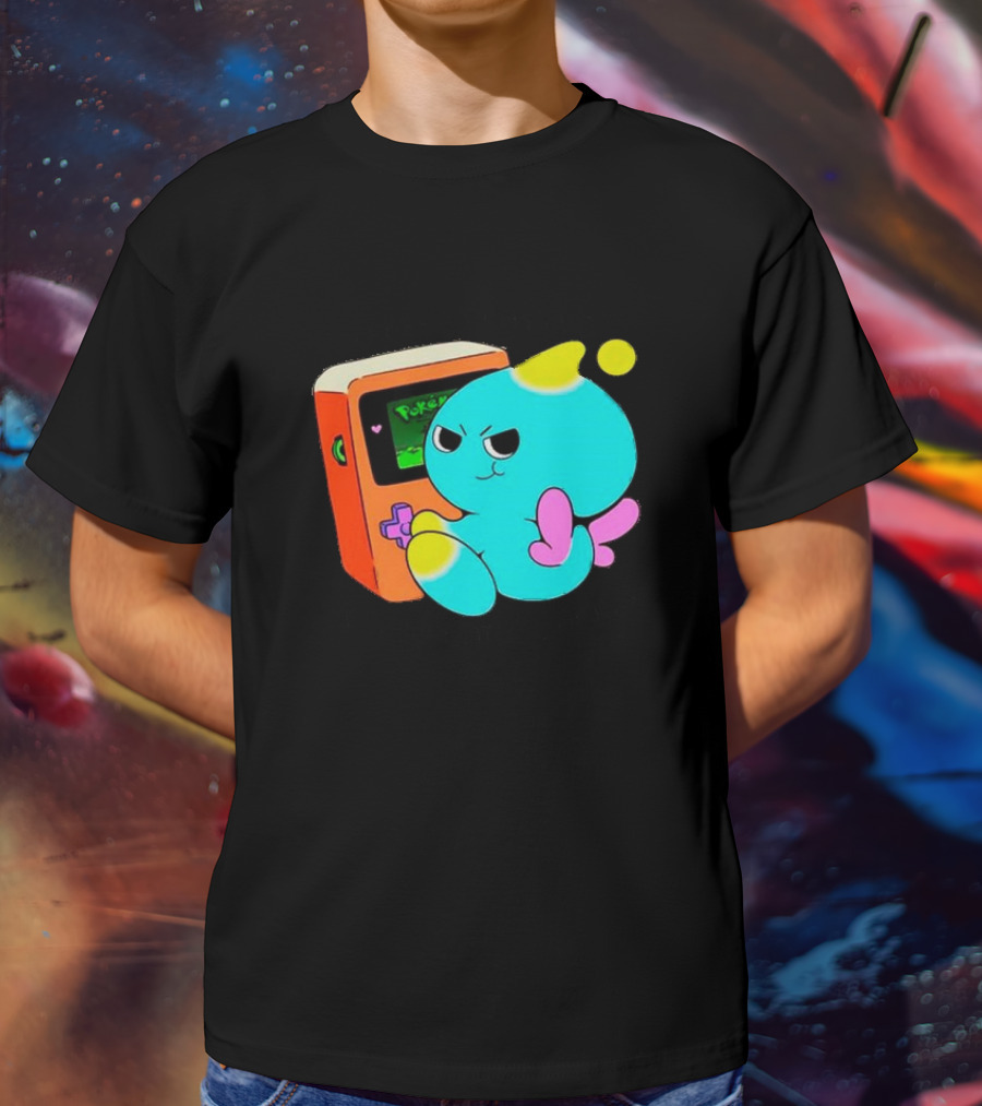 You Keep Playing Ur Silly Little Games Cartoon Creature With Game Console T-Shirt